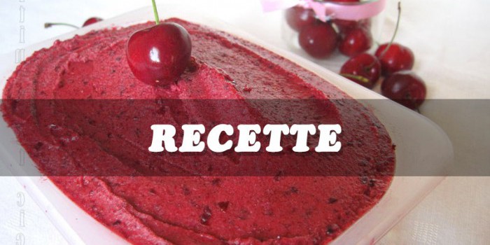 Glace à la cerise facile à réaliser